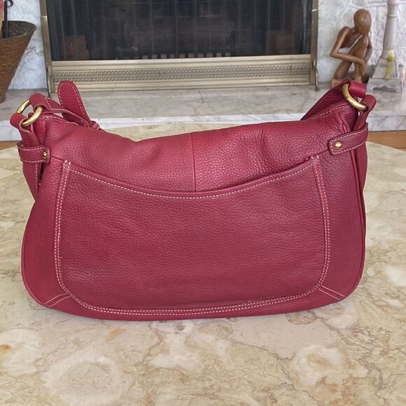 MAXXIMUM Genuine Pebble Leather Large Hobo Style Shoulder Bag - Picture 4 of 16